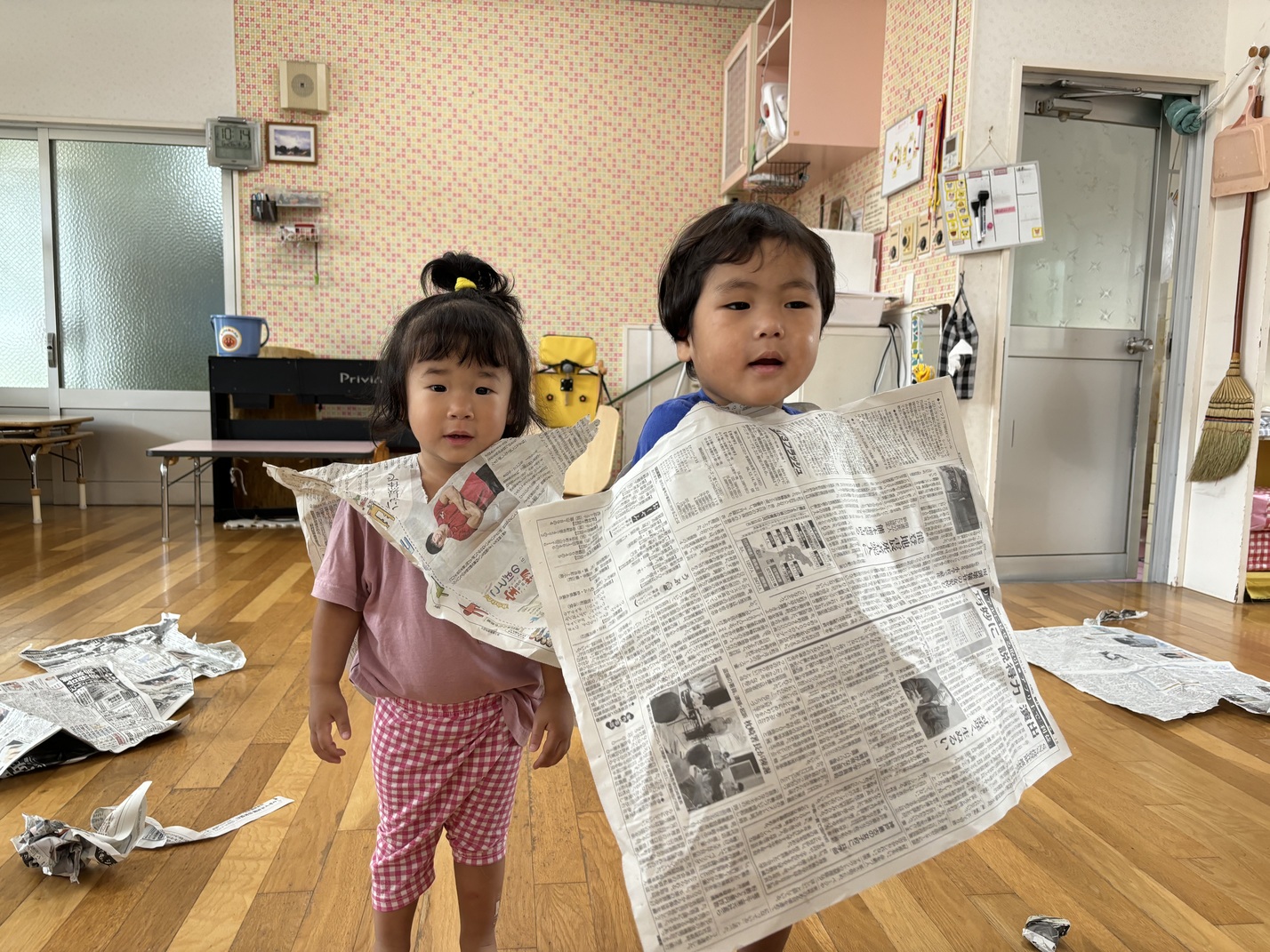 2024年6月 新聞紙あそび