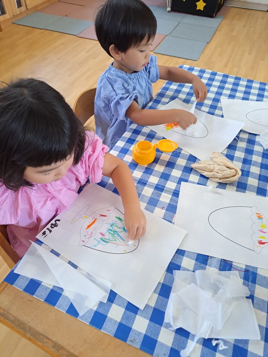 2024年7月 絵の具遊び～かき氷作り～