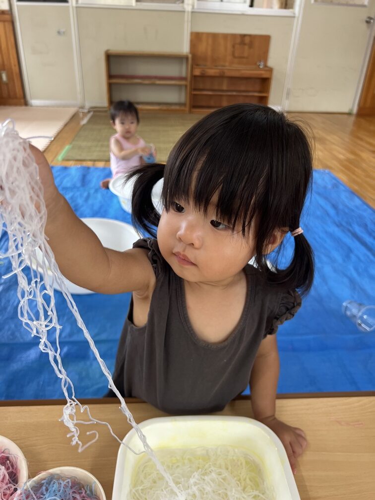 2024年7月 ままごと遊び～春雨とマカロニをつかって～